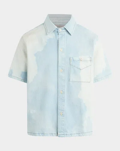 Hudson Men's Dyed Pocket Short-sleeve Shirt