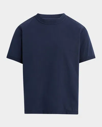 Hudson Men's Heavyweight Cotton Crewneck T-shirt In Blue