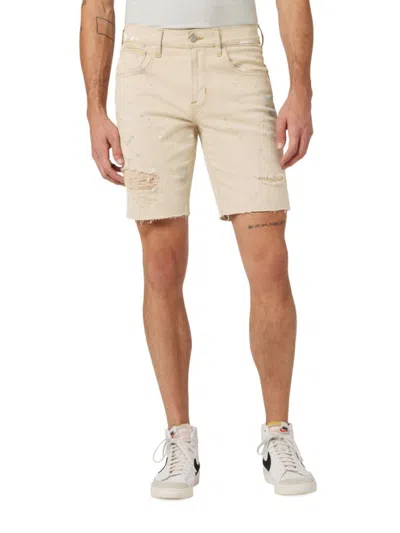 Hudson Men's Kirk High Rise Denim Shorts In Deserted Beige