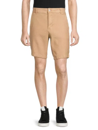 Hudson Men's Linen Blend Chino Shorts In Latte