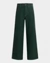Hudson Jeans Luca Wide Leg Carpenter Pants In Smoke Pine