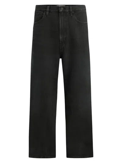 Hudson Jeans Luca Wide Leg Cotton Jeans In Black