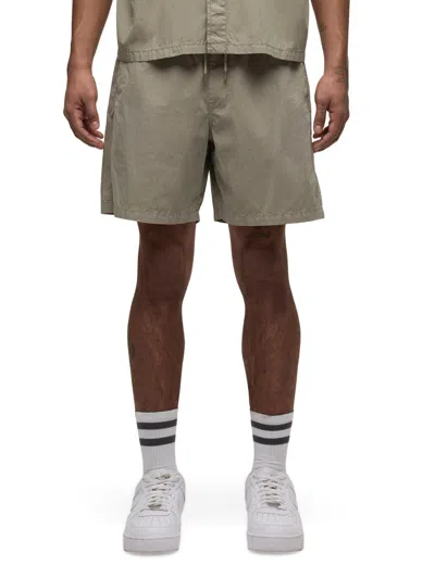 Hudson Jeans Cotton Blend Drawstring Shorts In Green