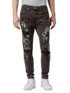 HUDSON MEN'S PAINTED ZACK SKINNY FIT JEANS