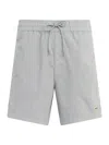 Hudson Racer Stretch Ripstop Drawstring Shorts In Ripsop Gray