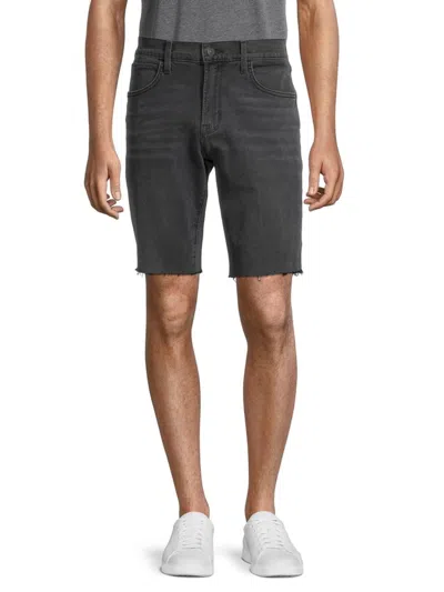 Hudson Men's Raw Hem Denim Shorts In Grey