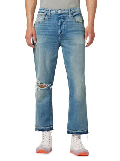 Hudson Men's Reese Straight Leg Cropped Jeans In Blue