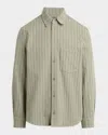 Hudson Jeans Stripe Long Sleeve Denim Button-up Shirt