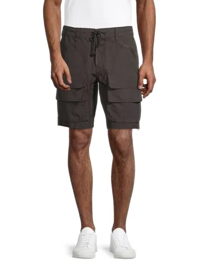 Hudson Men's Tracker Cargo Shorts In Grey Black