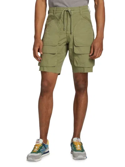 Hudson Men's Tracker Layered Cargo Shorts In Olive