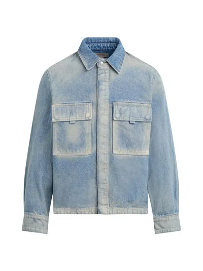 Hudson Jeans Denim Shirt Jacket In Blue