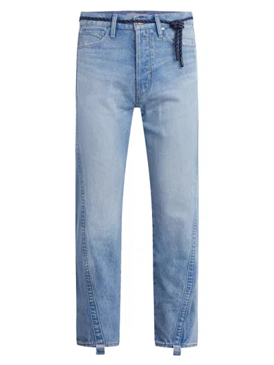 Hudson Jeans Twisted Seam Straight Leg Jeans In Blue