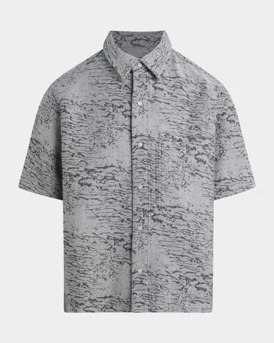 Hudson Jeans Crop Short Sleeve Snap Front Shirt