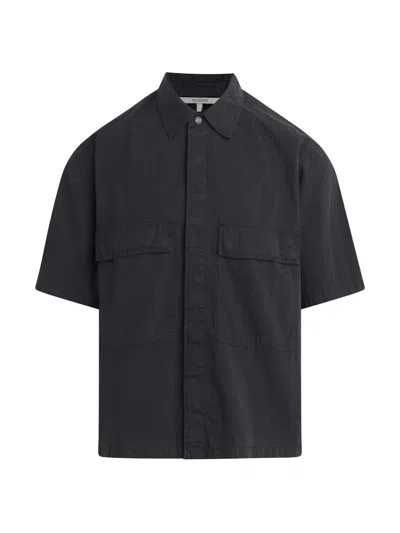 Hudson Utility Pocket Short Sleeve Shirt In Black