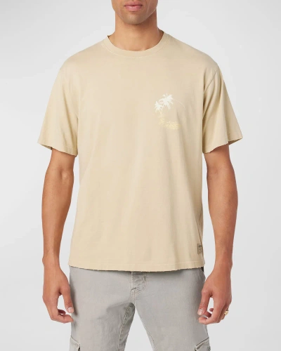 Hudson Men's Vintage Palm Graphic T-shirt In Sand Palm