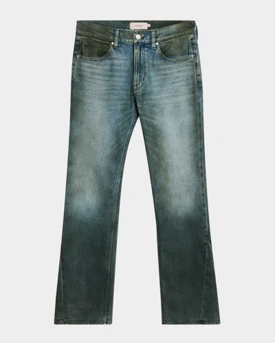 Hudson Jeans Walker Coated Kick Flare Jeans In Coated Pine