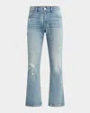 Hudson Walker Kick Flare Distressed Jeans In Resort Blue In Resort