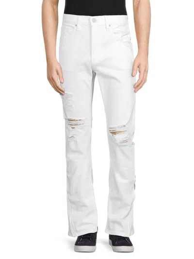 Hudson Men's Walker Kick Flare Jeans In White