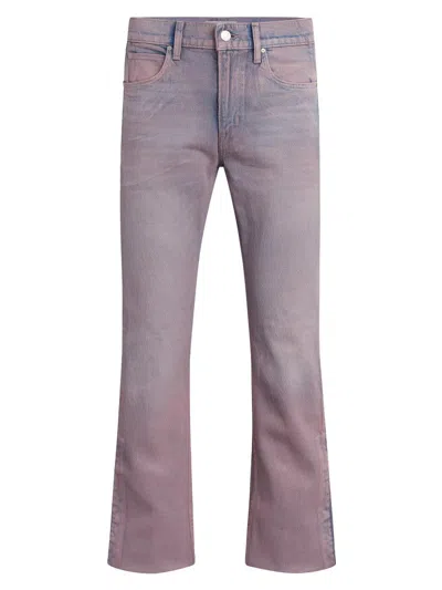 Hudson Walker Track Jeans In Coated Rose In Pink