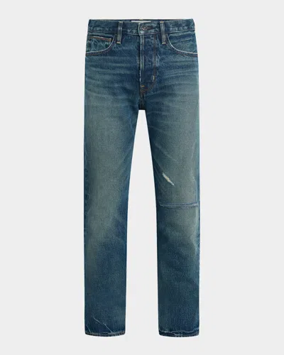 Hudson Men's Wes Distressed Faded Cotton Denim Jeans