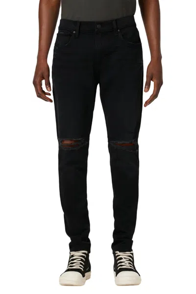 Hudson Men's Zack Skinny Jean In Keeper In Destructed Ink