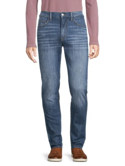 Hudson Men's Zane High Rise Whiskered Skinny Jeans In Blue