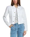 Hudson Jeans Micro Cropped Jacket In White