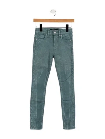 Pre-owned Hudson Mid-rise Skinny Leg Jeans In Blue