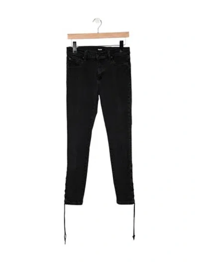 Pre-owned Hudson Mid-rise Skinny Leg Jeans In Gray