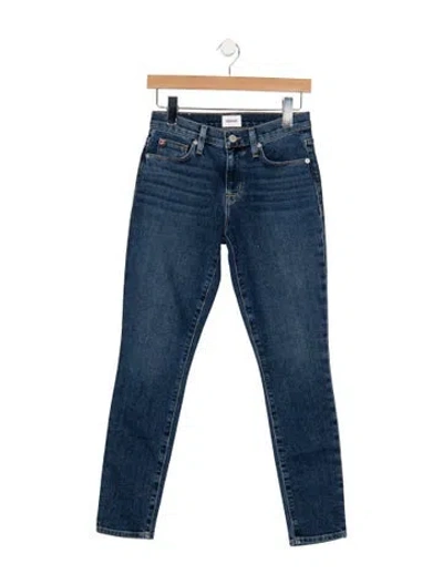 Pre-owned Hudson Mid-rise Skinny Leg Jeans W/ Tags In Blue