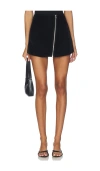 Hudson Mini Wrap Skort In Black
