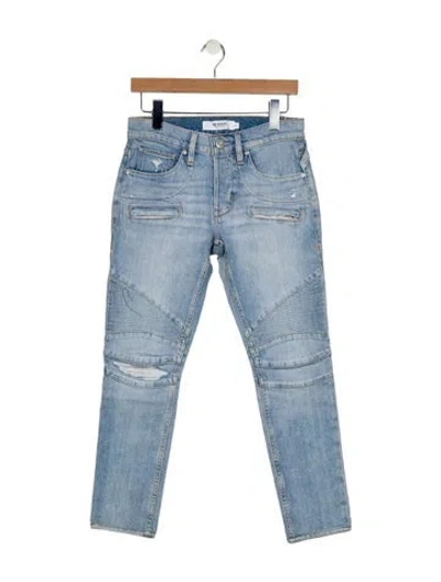 Pre-owned Hudson Moto Jeans W/ Tags In Blue