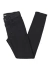 Hudson Natalie Womens Mid Rise Cropped Skinny Jeans In Black