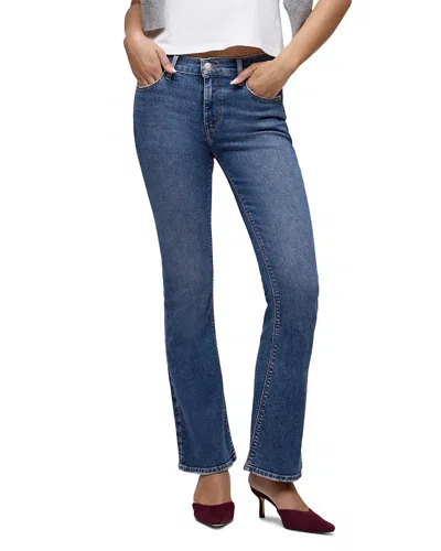 Hudson Nico Barefoot Mid Rise Bootcut Jeans In Wizard In Purple