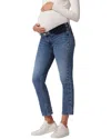 Hudson Nico Maternity Straight Ankle Jeans In Head Over Heels In Blue