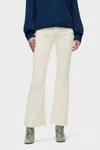 Hudson Nico Mid-rise Bootcut Barefoot Jeans In Ecru In White