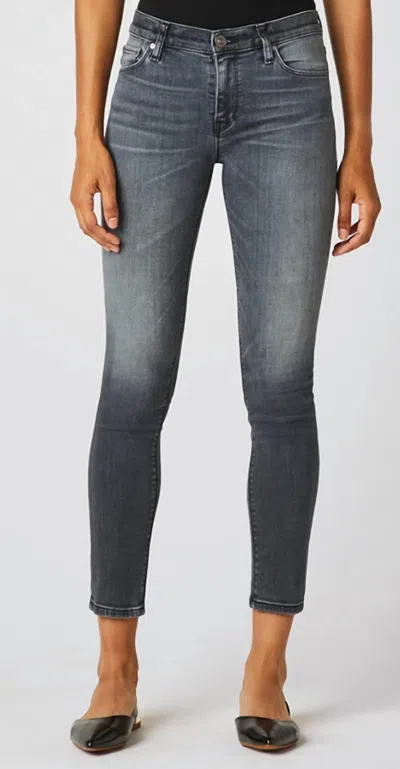 Hudson Nico Mid-rise Skinny Ankle Jeans In Passengers In Grey