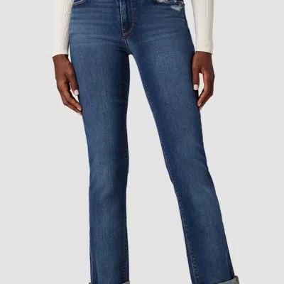 Hudson Nico Mid-rise Straight Ankle Jean In Elemental In Blue