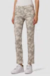 Hudson Nico Mid-rise Straight Jean In Peyote Camo In Multi