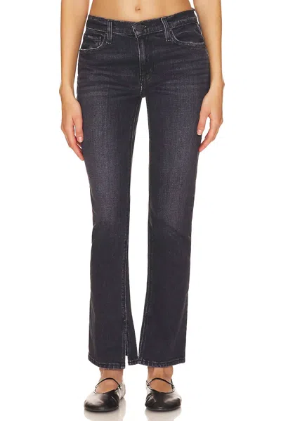 Hudson Nico Mid Rise Straight Jeans In Black Star In Blue