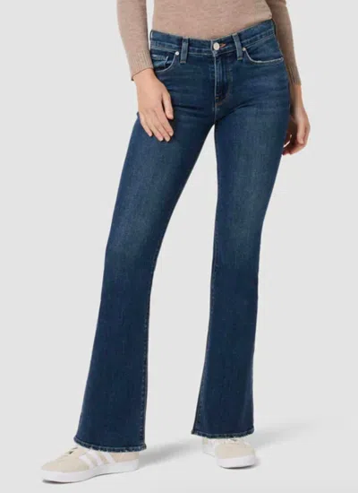 Hudson Nico Mid-rise Boocut Barefoot Jean In Message In Blue