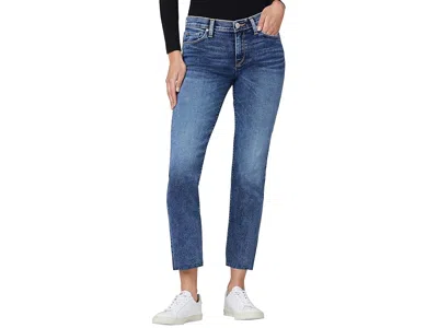 Hudson Nico Mid-rise Straight Ankle In Journey Home In Blue
