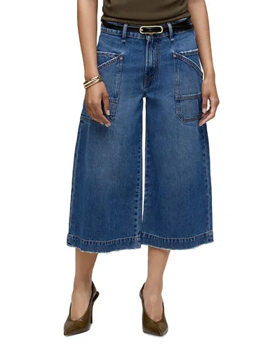 Hudson Noa High Rise Relaxed Gaucho Jeans In Dove In Blue