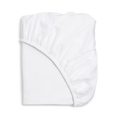 Hudson Park Collection 525 Thread Count Egyptian Cotton Sateen Extra Deep Fitted Sheet, Queen - Exclusive In White