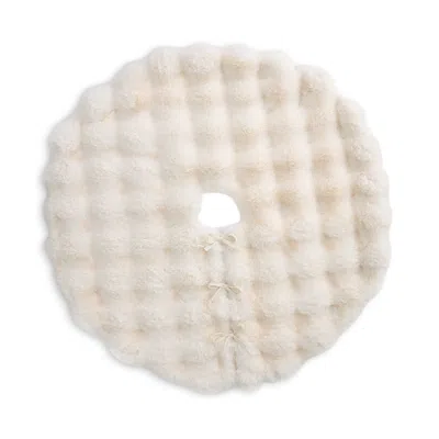 Hudson Park Collection 54 Bubble Rabbit Faux Fur Tree Skirt - Exclusive In Neutral