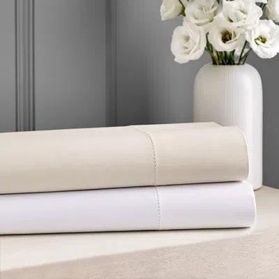Hudson Park Collection 680tc Extra Deep Fitted Sateen Sheet, California King - Exclusive In White