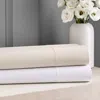 Hudson Park Collection 680tc Extra Deep Flat Sateen Sheet, Queen - Exclusive In White