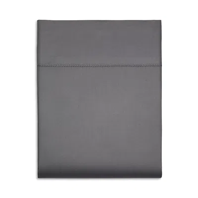 Hudson Park Collection 680tc Flat Sateen Sheet, Twin - Exclusive In Charcoal