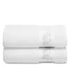 Hudson Park Collection Botanical Embroidered Hand Towels, Set Of 2 - Exclusive In White