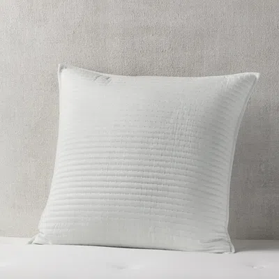 Hudson Park Collection Channel Stitch Coverlet Euro Sham Set - Exclusive In White